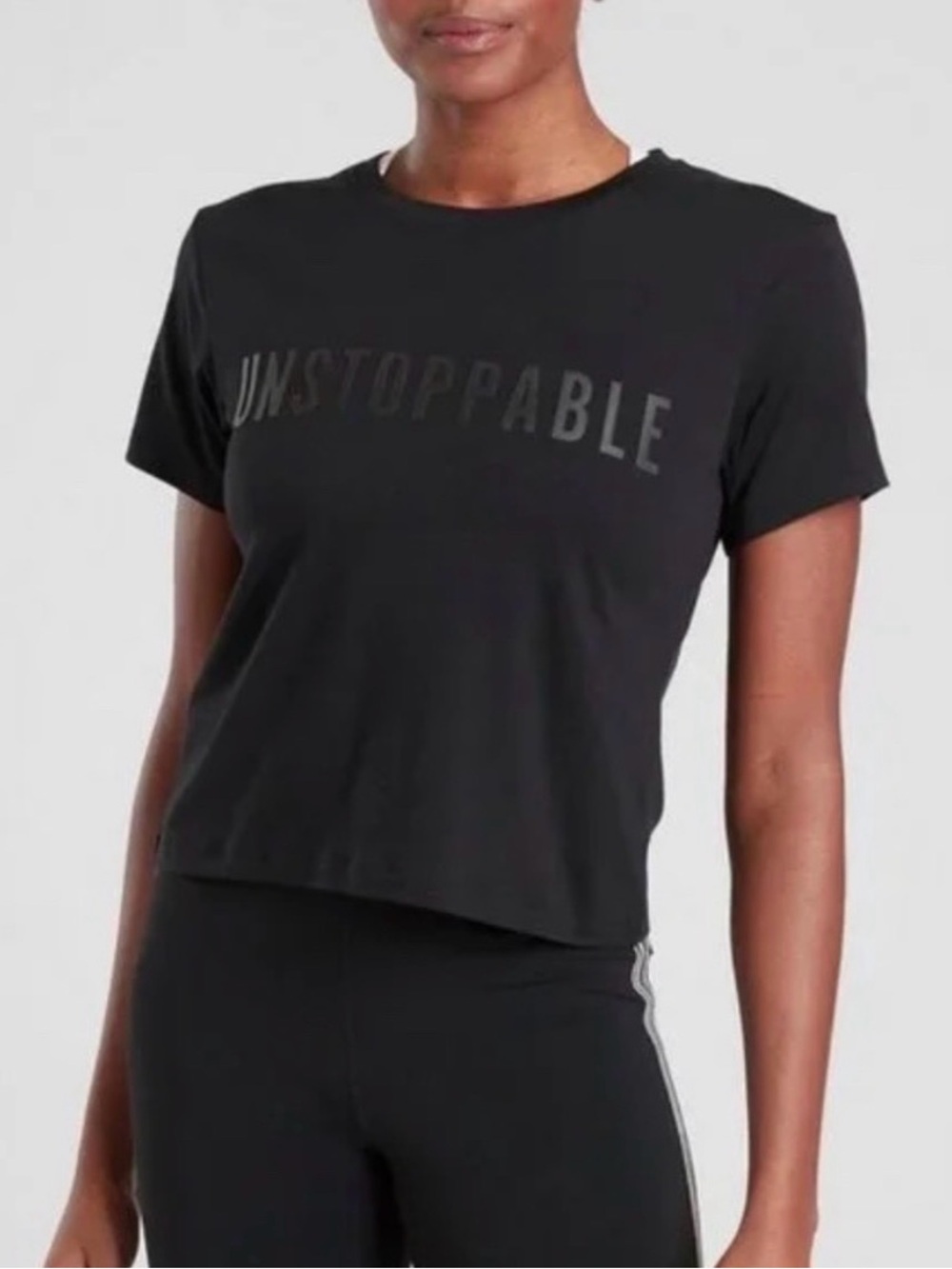 athleta black unstoppable short sleeve t-shirt